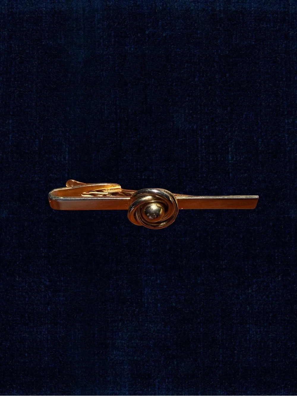 Hickok Gold-Tone Mid- Century Formal Cufflinks and Tie Bar Set with Original Box